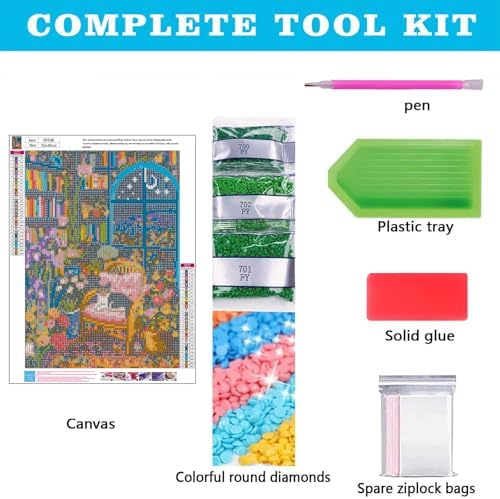 bleihum Books Diamond Art Kits for Adults Beginners 12x16 Inch