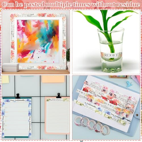 24 Rolls Back to School Christian Washi Tape