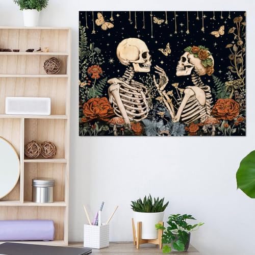 KICHANG Skull Diamond Art Kits for Adult Diamond Painting Kit for Beginner