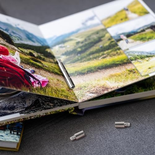 40 Pcs Scrapbook Extension Posts and Screws, Extenders for Photo Albums