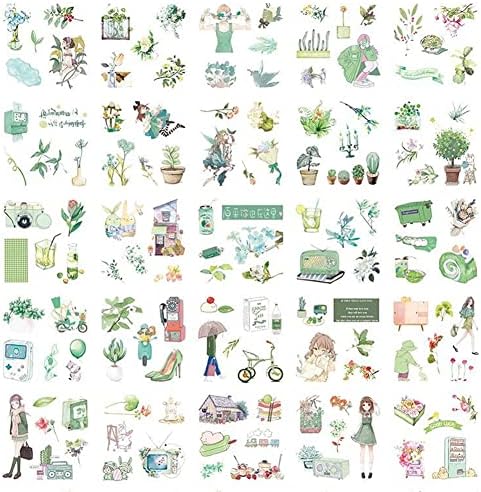 Washi Paper Boxed Stickers Set 50 Sheets - Decorative Sticker for Scrapbooking, Kid DIY Arts Crafts, Album, Bullet Journaling, Junk Journal, Planners, Calendars and Notebook