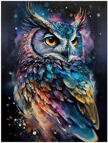 XTCIXAL Diamond Art Kits for Adults, Owl Diamond Painting, 12x16 Inch