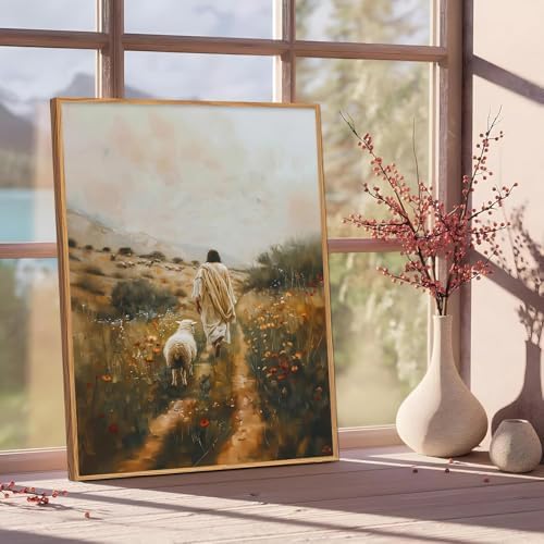 Jesus Paint by Numbers Kit for Adults Framed Canvas 12X16 in, Frameworkless