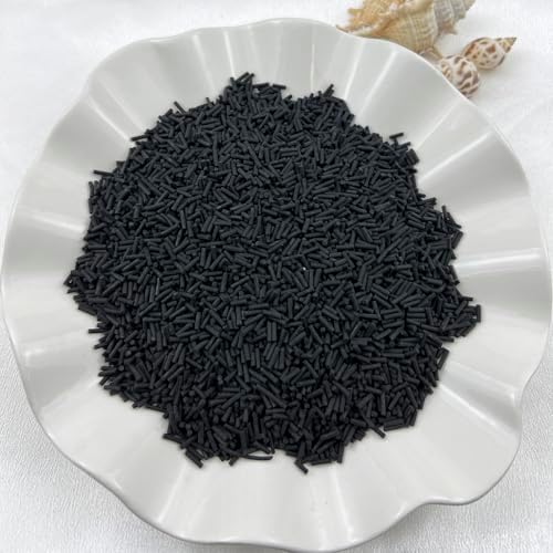 150g Fake Sprinkles Resin Sprinkles Clay Sprinkles Fake Candy Sprinkles Polymer Sprinkles Polymer Clay Slices for Resin Nail Slime Scrapbook DIY Art Crafts Making(245-black)