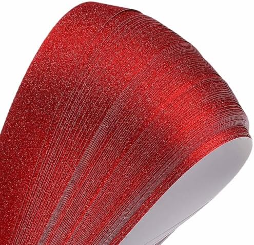 MECCANIXITY 200 Sheets Origami Paper Glitter Stars Papers Pure Red Fold Paper for Beginner Arts Crafts Projects,0.4 x 8.7 Inch