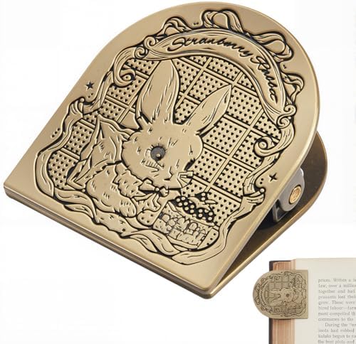 CRASPIRE Rabbit Journal Metal Clip Vintage Travelers Notebook Book Bill Binder Clips Holder Bunny Alloy Antique Bronze Decorative Travelers for TN Travelers Art Reading Decoration Accessories