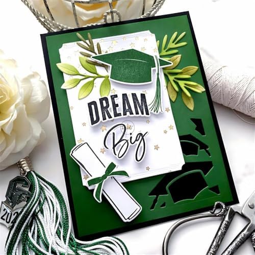 Graduation Season Hollow Hat Lace Metal Cutting Dies for Card Making