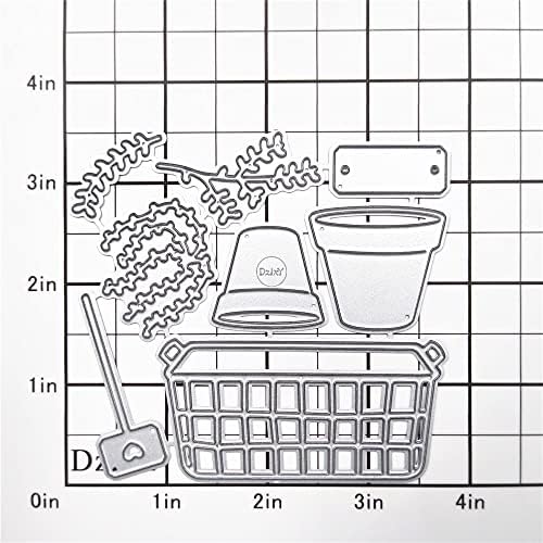 Leaf Flowerpot Metal Cutting Dies for Card Making