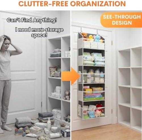 Ofiray-home 5Tiers Over Door Organizer, Weekly Clothes Organizer for Kids
