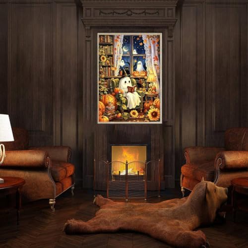 SUJINMEI Halloween Paint by Numbers Kit for Adults Without Frame 16X20 inch