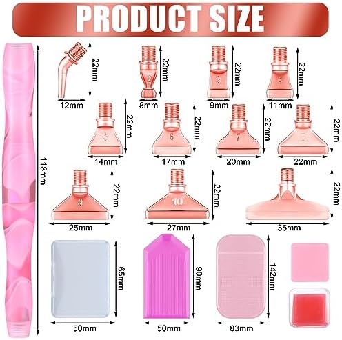 Fuutreo 23 Pcs Diamond Art Tool Kit, Diamond Painting Pens Kit,Cute Colors