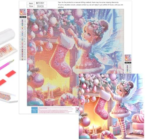 Axquilon Christmas Diamond Art Kits for Adults 14x14 inch