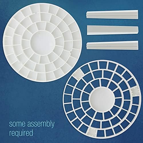 U.S. Art Supply Plastic Artist Round 50 Hole Paint Brush Holder & Organizer