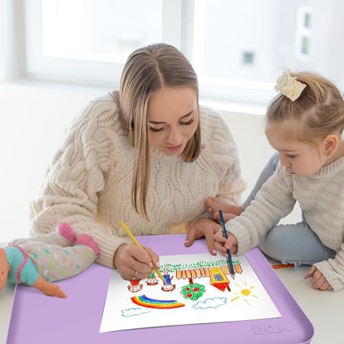 Silicone Art Mat for Crafts with Raised Sides to Stay Tidy, 24" x 16"