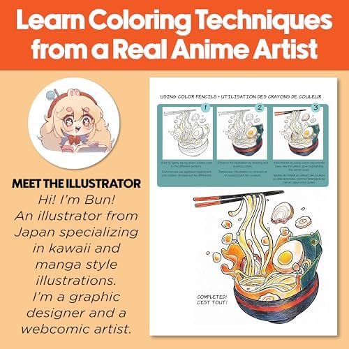 Faber-Castell Anime Drawing Kit: Japanese Adventures Edition | Step-by-Step Instruction Book with 20 Practice Pages, Color Pencil Set & Drawing Supplies for Kids, Summer Craft Supplies (1 Book)