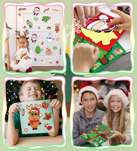 Stocking Stuffers for Kids,Christmas Stickers,DIY Christmas Crafts for Kids