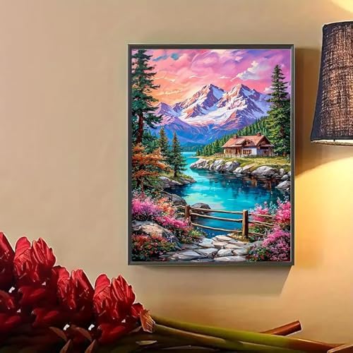 Lophomie Diamond Art Kits for Adults, 5D Landscape Diamond Painting Kits