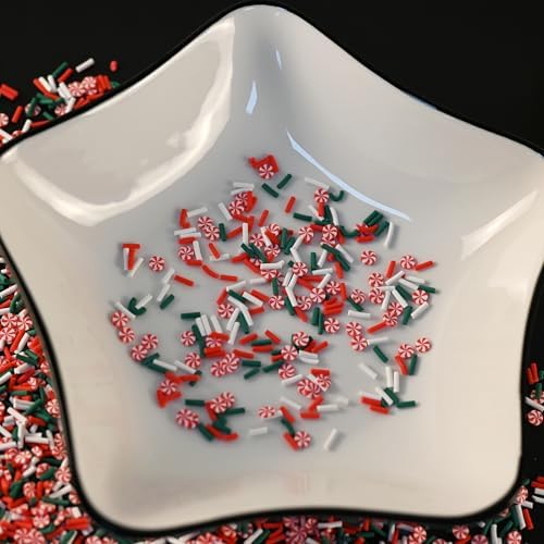 LIKETURE Fake Sprinkles 110g Fake Christmas Sprinkles Non-edible Craft Sprinkles Faux Sprinkles for Crafts Plastic Sprinkle Decoration Slime Sprinkles Slime Add Ins Shaker Card Filler(Gray)