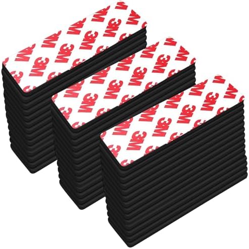 Thaibear Magnetic Strip, Flexible Magnetic Strips with Adhesive Backing (42 Pack, 3" x 1") Strong Adhesive Magnetic Tape for DIY, Crafts, Fridge - Sticky Magnet Tape Strip for Wall