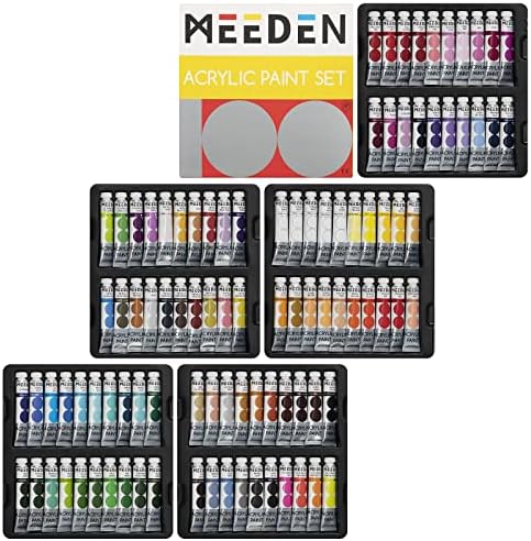 MEEDEN Heavy Body Acrylic Paint: 100 Colors Art Paint Tubes for Canvas