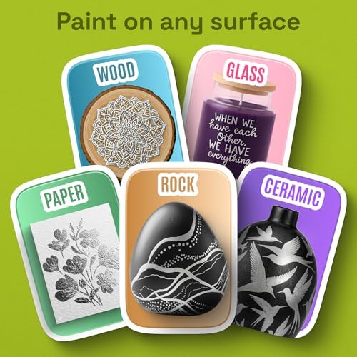 ARTISTRO Silver Paint Pens - Extra-Fine Tips - Set of 5