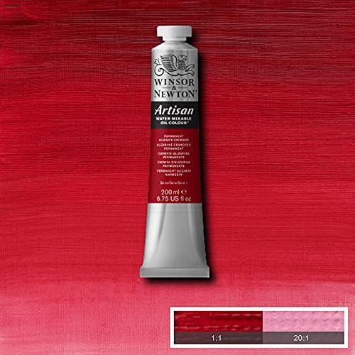 Winsor & Newton Artisan Water Mixable Oil Paint, 200ml, Alizarin Crimson