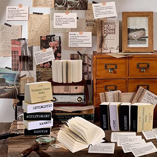 800pcs Vintage Scrapbook Paper, Mini Dictionary