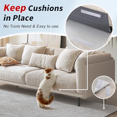 2 Inch x 15Ft Hook and Loop Strips with Adhesive, Double Sided Self Adhesive, Nylon Self Tape for Home Office School and Crafting (White, 2 in x 15Ft)