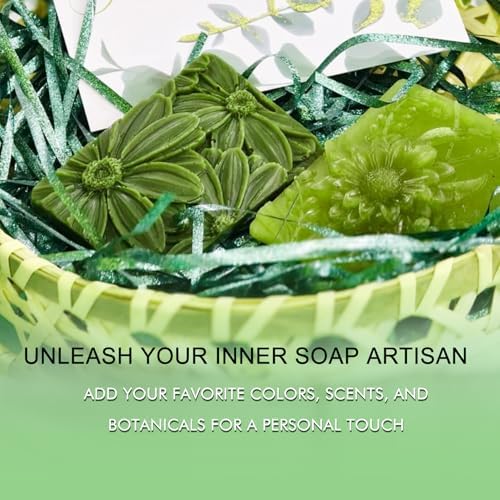 EDSRDRUS 15 Ounces Glycerin Soap Base - Scented Melt and Pour Soap Base for DIY Crafting, Easy to Cut, Vegan and Natural, Moisturizing and Gentle on Skin, Perfect for Soap Making Supplies (Tea tree)