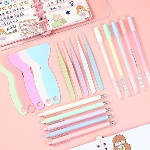 Doraking Scrapbooking Tools with Glue Tweezer Shovel Cutter Pen