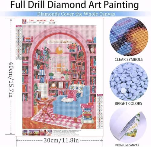 pink room Diamond Art Kits for Adult Diamond Painting Kit for Beginner