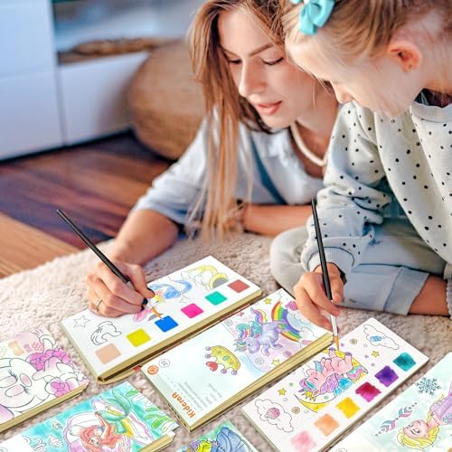 Kidcraft Paint with Water Coloring Books for Toddlers, Pony