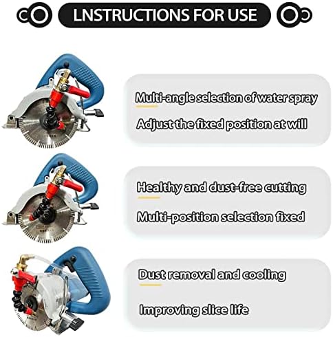 Cutting Machine Misting System Water Sprayer Adjustable Dust Remover Nozzle Coolant Misting Brick for Tile Cutting Machine Grinder (2)
