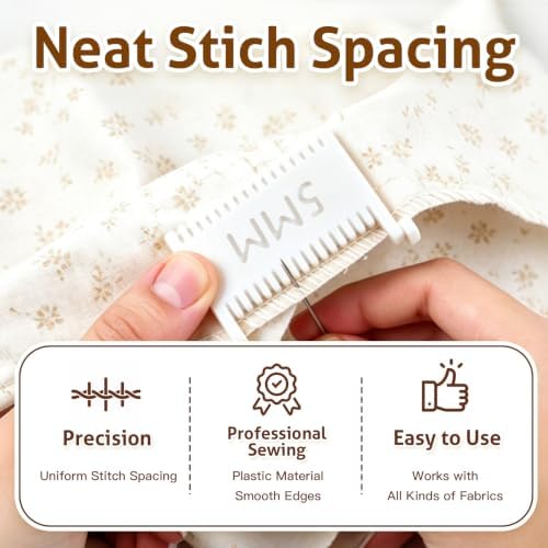 4PCS Clip on Sewing Ruler 2mm 3mm 4mm 5mm Edge Stitch Lock and Sewing Gauge
