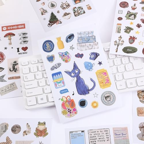 Girl's Korean Sticker Book, Food and Daily Life Theme - 1300+ Cute Dream Style Foodie Stickers, for DIY Scrapbooking Journaling Handbook Decoration Pink