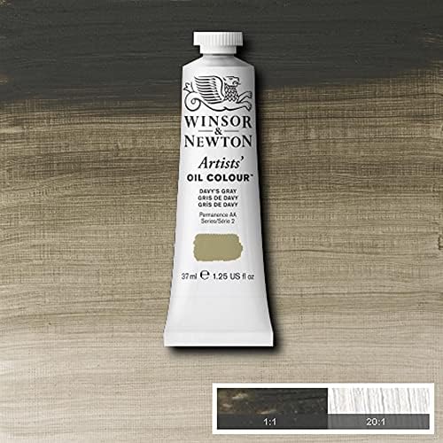 Winsor & Newton Artists' Oil Paint, 37ml Tube, Davy's Gray
