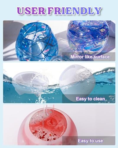LET'S RESIN Resin Molds Jar, Apple Shaped Life-Size Silicone Jar Molds for Resin with Lid Stem, Fruit Ornaments Epoxy Resin molds for Resin Crafts, Resin Art, Christmas Decor, Gifts