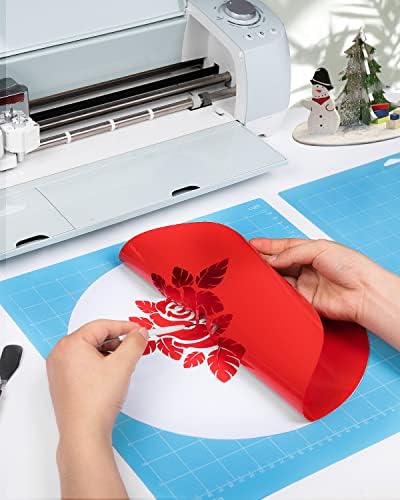 Gwybkq Cutting Mat, Compatible With Cricut Maker 3/Maker/Explore 3/Air 2/Air/One 12 Pack 12x12 Adhesive Sticky Light Cut Mats Replacement Accessories Quilting Scrapbooking & Stamping Supplies Blue