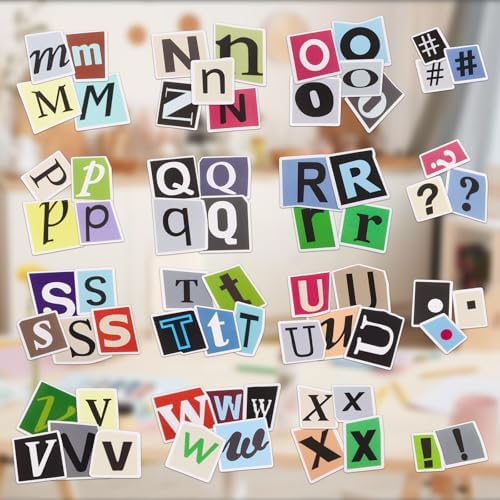 400Pcs Alphabet Letter Stickers, Waterproof for Scrapbook, Notebook
