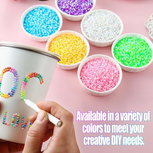 9000Pcs Resin Jelly Rhinestones for Bedazzling 12 Colors 3mm AB Flatback Gems for Diamond Art, Bedazzler Kit with Tools Perfect for Nail Art Crafting Clothing Shoes