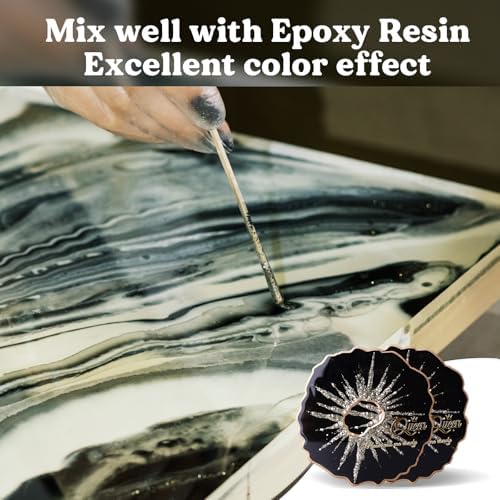 LET'S RESIN Black Epoxy Resin Pigment Paste,100ml High Concentrated | Epoxy Resin Color Pigment for Resin Art, Opaque Resin Dye for Resin Painting, River Table, Resin Jewelry Making, Coaster