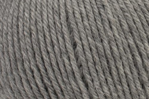 100% Baby Alpaca Yarn for Knitting & Crocheting - Set of 2 Skeins of Premium Yarn DK - Lightweight, Hypoallergenic & Thermal Peru Made - Ideal for Delicate Projects (N041 - Silver)