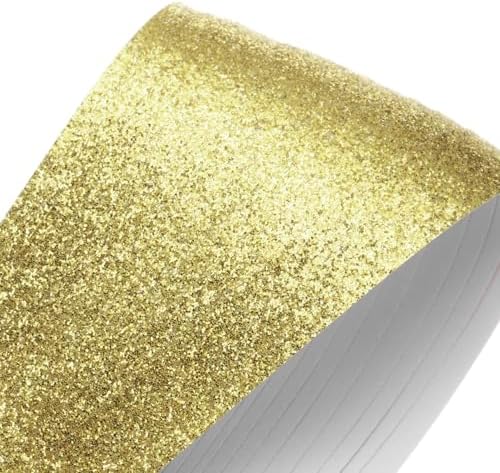 MECCANIXITY 360 Sheets Origami Paper Glitter Stars Papers Light Gold Fold Paper for Beginner Arts Crafts Projects,0.4 x 9.5 Inch