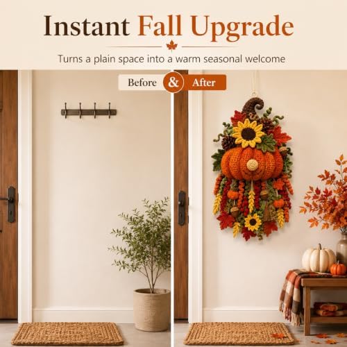 DIY Seasonal 3D Crochet Door Hanger Kit Collection, Easy Beginners