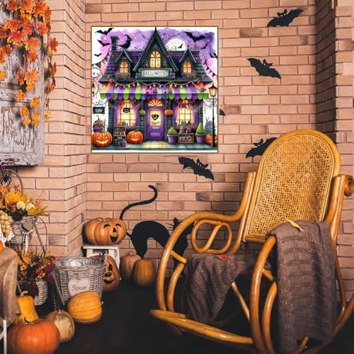 Axquilon Halloween Shop Diamond Art Kits for Adults 12x12 inch