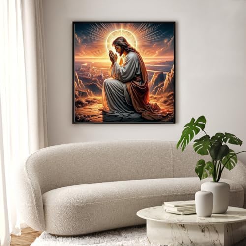 Diamond Art Kits for Adults & Beginners, Shiny Jesus Diamond Painting Kit