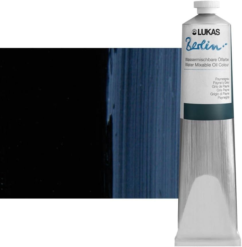 LUUKAS Water Mixable Premium Oil Paint 200 ml Paynes Grey