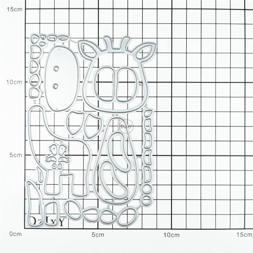 Patchwork Animal Giraffe Metal Cutting Dies for Card Making