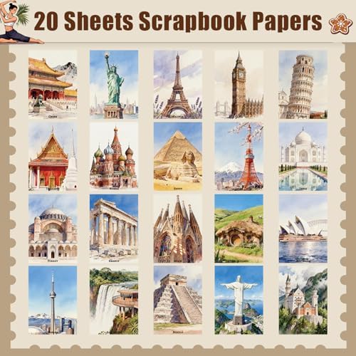 Travel Washi Stickers for Scrapbooking & Journaling - Scrapbook Supplies