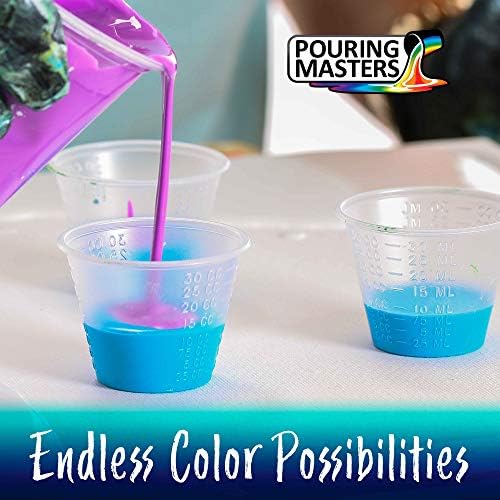 Pouring Masters 84 Color Metallic Ready to Pour Acrylic Pouring Paint Set